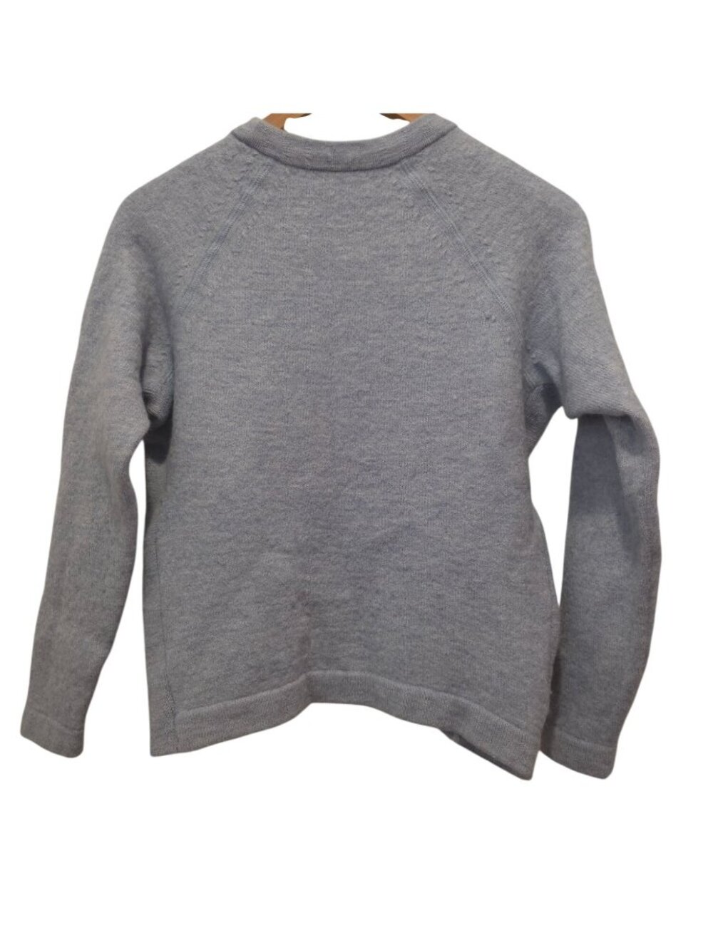 PAKA Handmade Gray Royal Alpaca Wool Blend Crewneck Pullover Sweater Sz XS - Picture 2 of 8